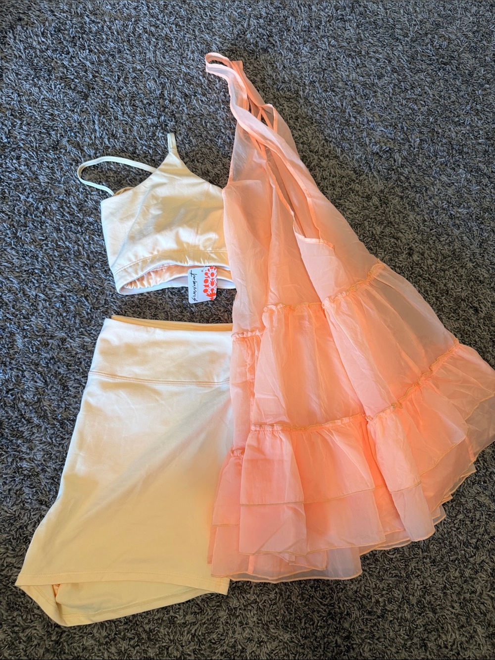 Free People Peach Layered Tutu Costume Set - Brand: Unclear